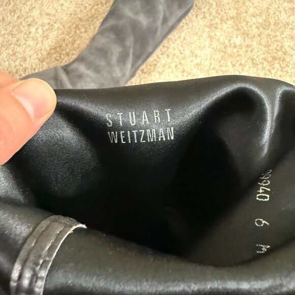Stuart Weitzman Gray Suede Highland Over the Knee Boots Size 6 Made in Spain - Picture 9 of 10